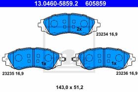 ATE 605859 - JGO. PASTILLAS CHEVROLET EPICA (06-