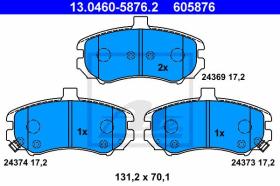 ATE 605876 - JGO. PASTILLAS HYUNDAI ELANTRA (00-