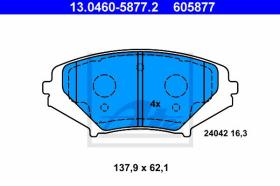 ATE 605877 - JGO. PASTILLAS MAZDA RX-8 (03-)