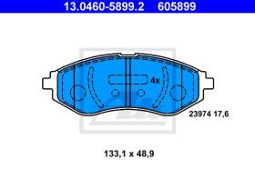  605899 - JGO. PASTILLAS CHEVROLET AVEO (05-)