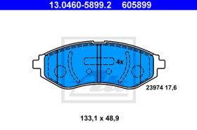 ATE 605899 - JGO. PASTILLAS CHEVROLET AVEO (05-)