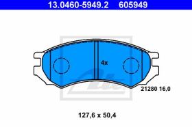  605949 - JGO. PASTILLAS NISSAN PRIMERA (P10E