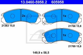 ATE 605958 - JGO. PASTILLAS CITROEN/MITSUB.