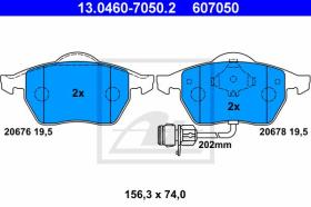 ATE 607050 - JGO. PASTILLAS AUDI 100 (91-94)