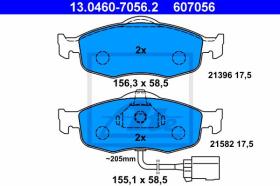 ATE 607056 - JGO. PASTILLAS FORD COUGAR (98-00)