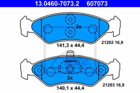 ATE 607073 - JGO. PASTILLAS FORD FIESTA III (89-