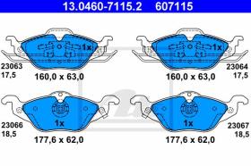 ATE 607115 - JGO. PASTILLAS OPEL ASTRA G / VAUXH