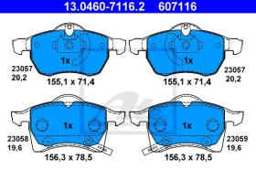 607116 - JGO. PASTILLAS OPEL ASTRA G / VAUXH
