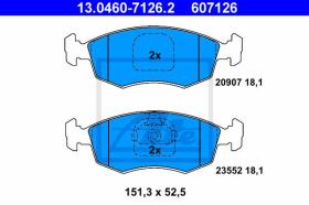 ATE 607126 - JGO. PASTILLAS FIAT PALIO / PALIO W