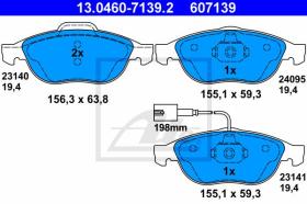 ATE 607139 - JGO. PASTILLAS ALFA ROMEO 147 (01-)