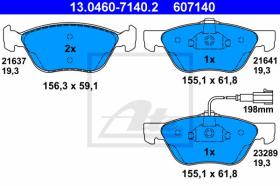 ATE 607140 - JGO. PASTILLAS ALFA ROMEO 147 (01-)