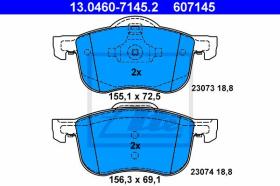  607145 - JGO. PASTILLAS VOLVO S60 (00-09)