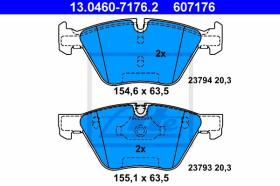  607176 - JGO. PASTILLAS BMW 5ER REIHE/E60 LI