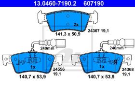  607190 - JGO. PASTILLAS VOLKSWAGEN TOUAREG (