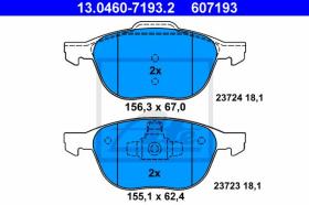  607193 - JGO. PASTILLAS FORD/MAZDA/VOLVO