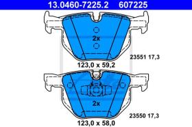 ATE 607225 - JGO. PASTILLAS BMW 3ER REIHE/E90 LI