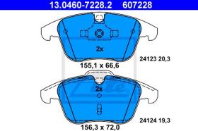 ATE 607228 - JGO. PASTILLAS AUDI/VW/FORD