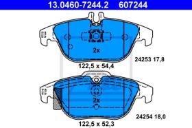  607244 - JGO. PASTILLAS MERCEDES BENZ C-KLAS