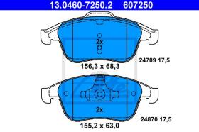 ATE 607250 - JGO. PASTILLAS RENAULT LAGUNA III C