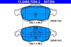 ATE 607254 - JGO. PASTILLAS CITROEN BERLINGO (B9