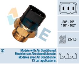 FAE 3784 - TERMOCONTACTO DOBLE VENTILADOR O 2