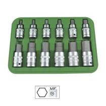 JBM 51260 - SET 12 PIEZAS 1/2" PUNTA HEXAGONA