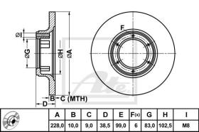 KWP 102826 - DISCO DE FRENO R5/6/7/12