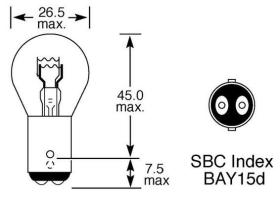 Lucas LLB380 - LAMPARA LUCAS 12V.21/5W