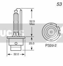 Lucas LLD2S - LAMPARA XENON D2S