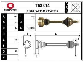 Transmisiones ART141 - TRANSMISION ALFA 156 2.4 JTD