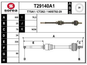  CT262 - TRANSMISION DCHA.BERLINGO/PARTNER ABS 29
