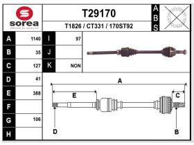 Transmisiones CT331 - TRANSMISION DCHA.BOXER/JUMPER 06>