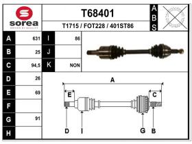 Transmisiones FOT228 - TRANS.FORD TRANSIT CONNETC IZQ.