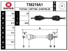 Transmisiones OPT199 - TRANS.OPEL CORSA/TIGRA/COMBO IZQ.