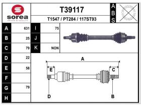 Transmisiones PT284 - TRANSMISION IZQ.CITROEN C4 1.6 16V./PEUGEOT 307