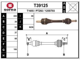 Transmisiones PT292 - TRANS.IZQ.PEUGEOT 407 2.0 HDI