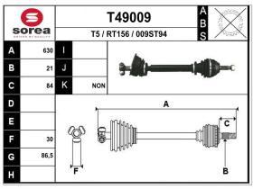 Transmisiones RT156 - TRANS.IZQ.RENAULT 9/11 JB0/1/3