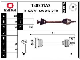 Transmisiones RT379 - TRANS.IZQ.RENAULT KANGOO 23 ABS