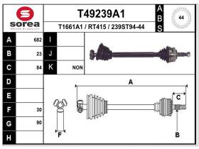 Transmisiones RT415 - TRANSMISION SCENIC RX4 IZQ.