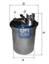 2400400 - FILTRO SEAT, SKODA, VOLKSWAGEN *