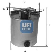 Filtros ufi 2402601 - FILTRO COMBUSTIBLE