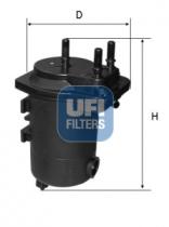 Filtros ufi 2405000 - FILTRO CARBURANTE