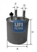 Filtros ufi 2407300 - FILTRO CARBURANTE RENAULT