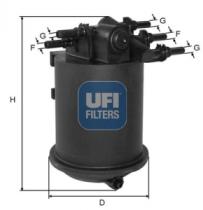 Filtros ufi 2408600 - FILTRO COMBUSTIBLE RENAULT
