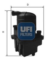 Filtros ufi 2408700 - FILTRO COMBUSTIBLE RENAULT