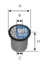 Filtros ufi 2438800 - FILTRO COMBUSTIBLE RENAULT *