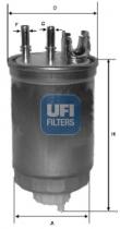 Filtros ufi 2441200 - FILTRO FIAT *