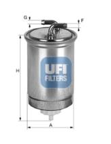 Filtros ufi 2443500 - FILTRO HONDA *