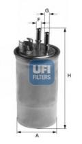 Filtros ufi 2445000 - [*]FILTRO DE GASOIL