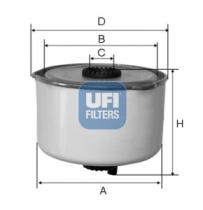 Filtros ufi 2445400 - FILTRO GASOIL